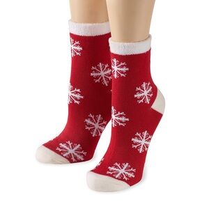 NEW Earth Therapeutics Winter Theme Thermal Double Layer Shea Butter Socks